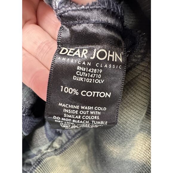 Dear John Jacket Size Womens L Tartan Plaid Distress Lightweight Cotton Academia - Picture 5 of 7